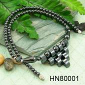 Wholesale Top Quality Handmade 10 Teeth Black Hematite Necklace 18"